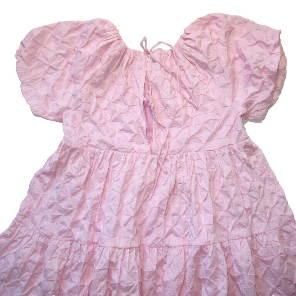 NWT Tuckernuck Hyacinth House Isabella in Pink Diamond Textured Mini Dress L - Picture 14 of 14